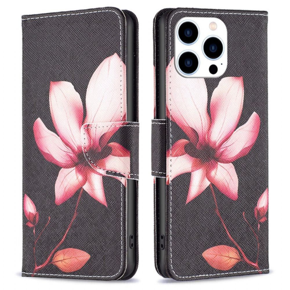 Flip Case Für iPhone 14 Pro Blume