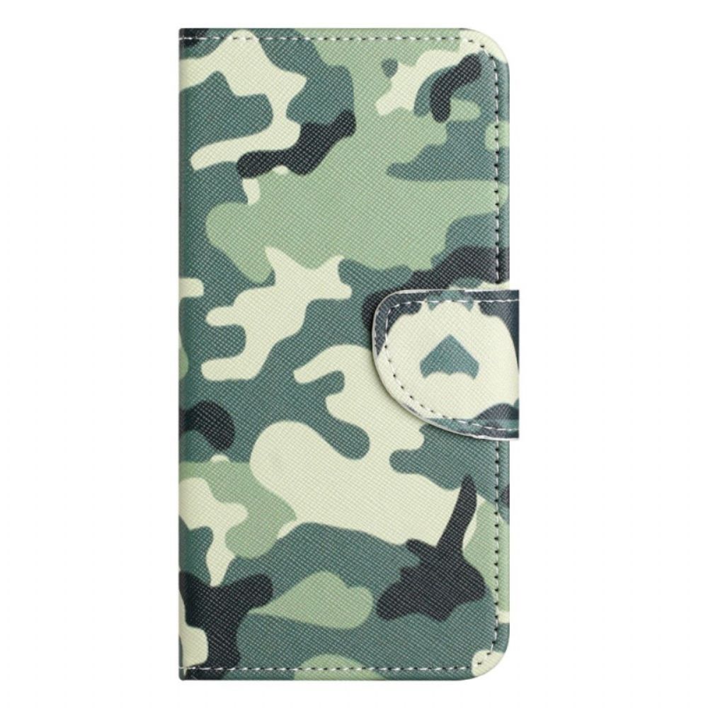 Flip Case Für iPhone 14 Pro Militärische Tarnung