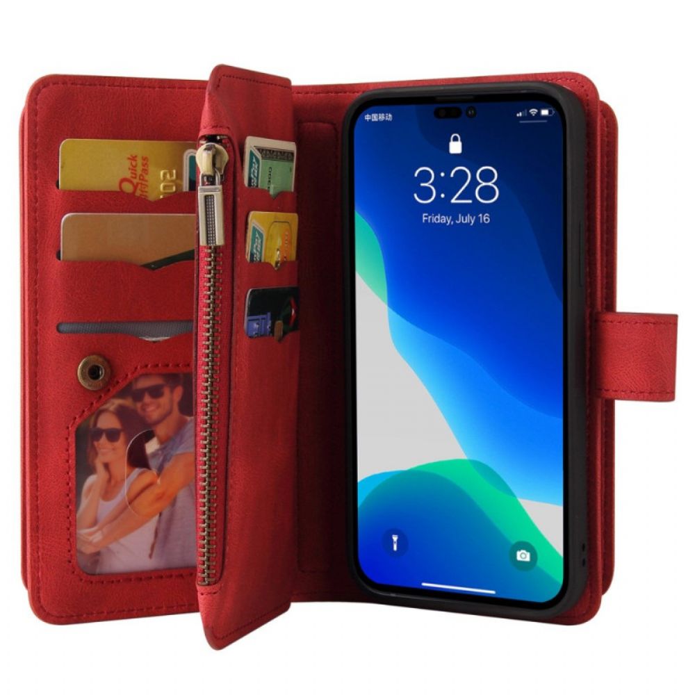 Flip Case Für iPhone 14 Pro Multifunktionaler Optimierter Kartenhalter