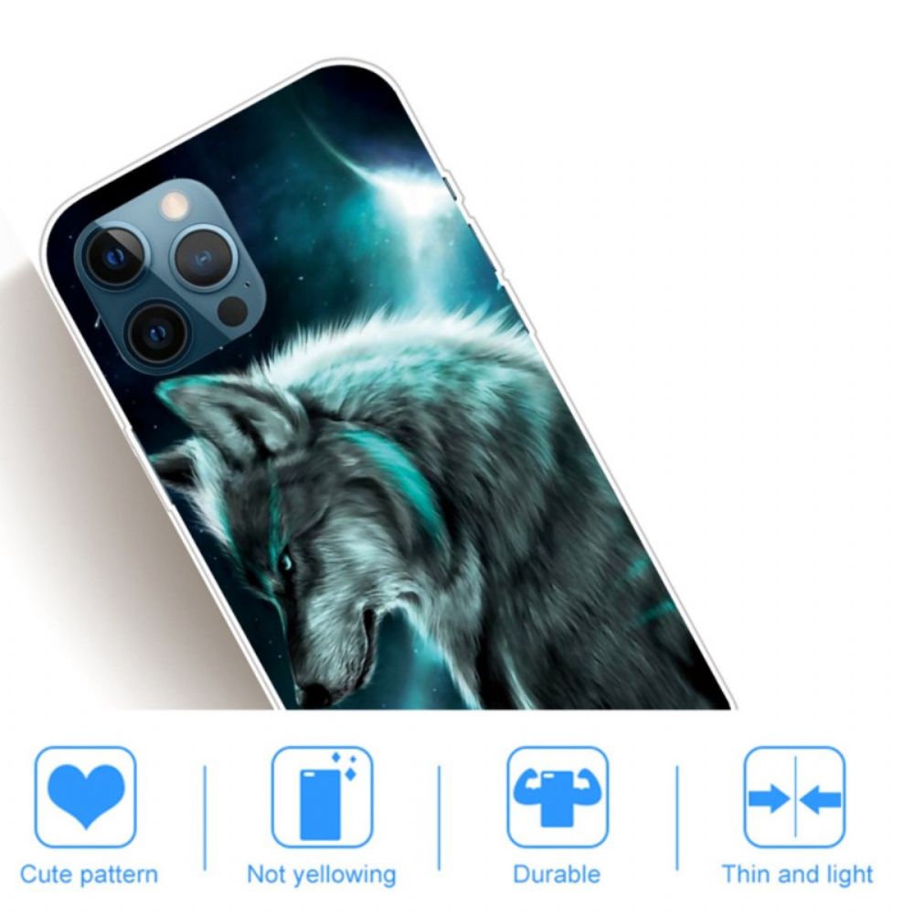 Handyhülle Für iPhone 14 Pro Deklination Wolf