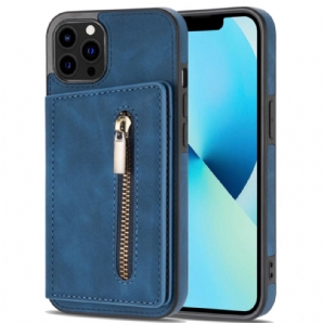 Handyhülle Für iPhone 14 Pro Geldbörse Hands Free Support Wallet