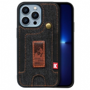 Hülle Für iPhone 14 Pro Kartenhalter Und Jeansband