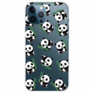 Hülle Für iPhone 14 Pro Transparente Kleine Pandas