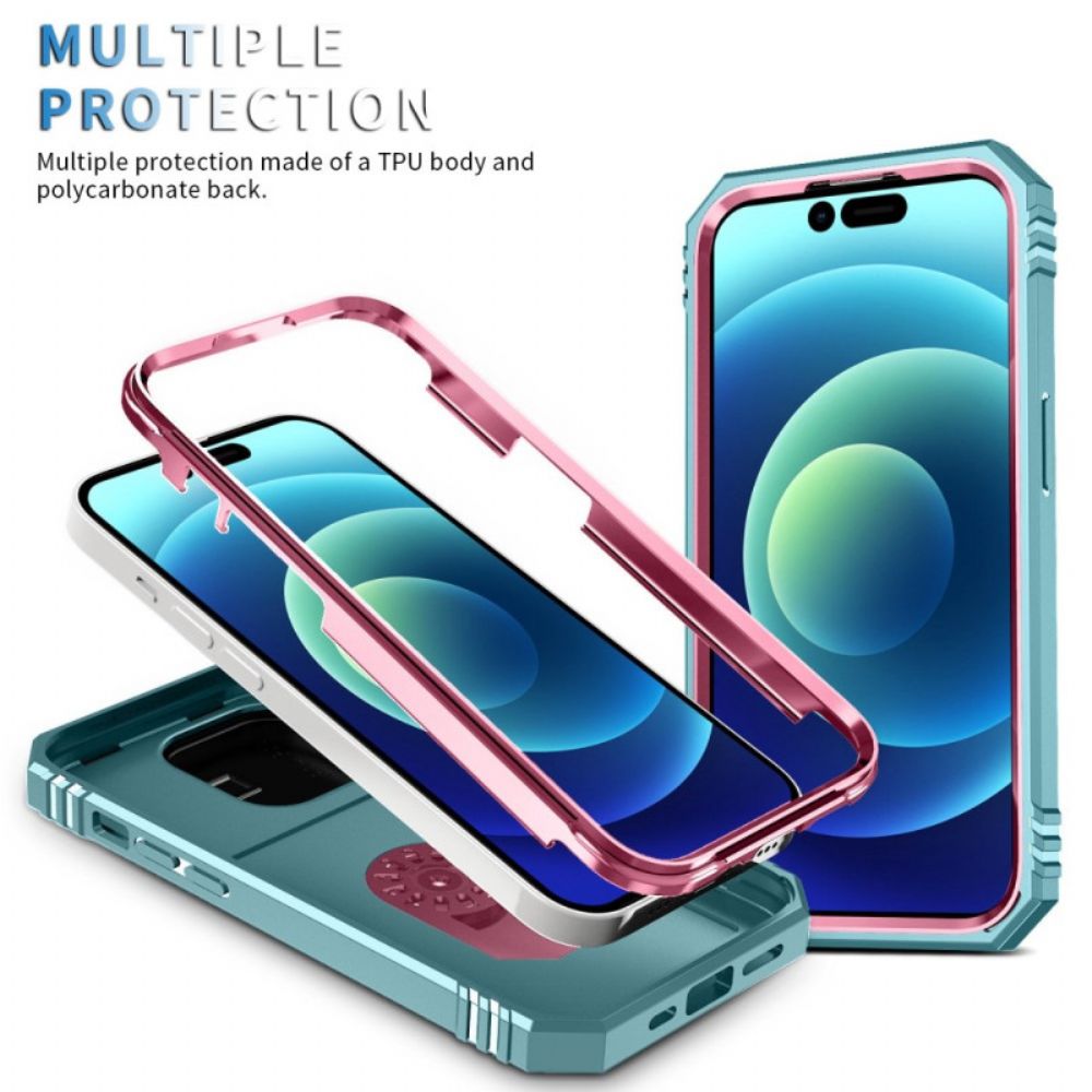 Hülle Für iPhone 14 Pro Ultra Resistant Multifunktional Zweifarbig