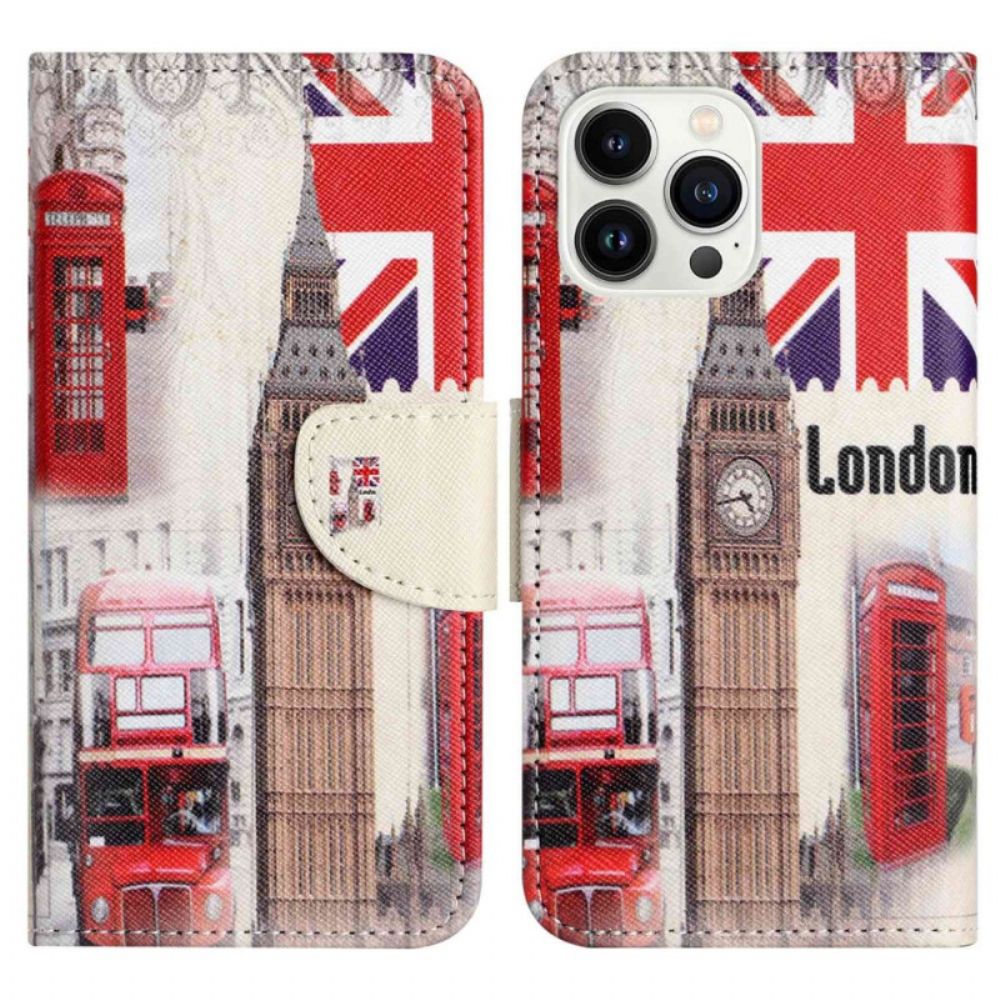 Lederhüllen Für iPhone 14 Pro London-reise