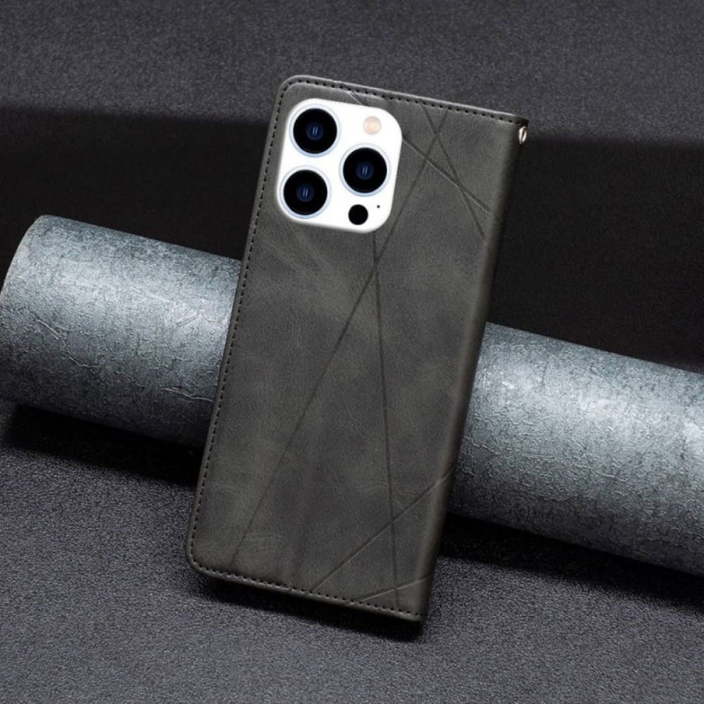 Schutzhülle Für iPhone 14 Pro Flip Case Geometrisch