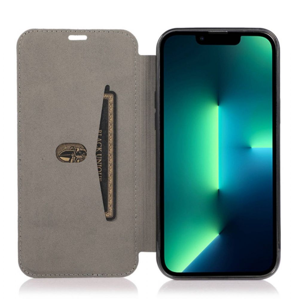 Schutzhülle Für iPhone 14 Pro Flip Case Kartenetui Aus Kunstleder