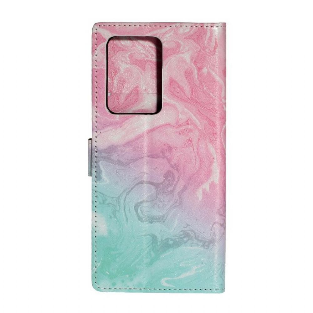 Flip Case Für Samsung Galaxy S20 Plus / S20 Plus 5G Designer-marmor