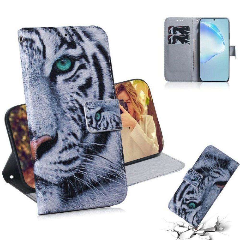 Flip Case Für Samsung Galaxy S20 Plus / S20 Plus 5G Tigergesicht