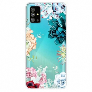 Handyhülle Für Samsung Galaxy S20 Plus / S20 Plus 5G Aquarellblumen