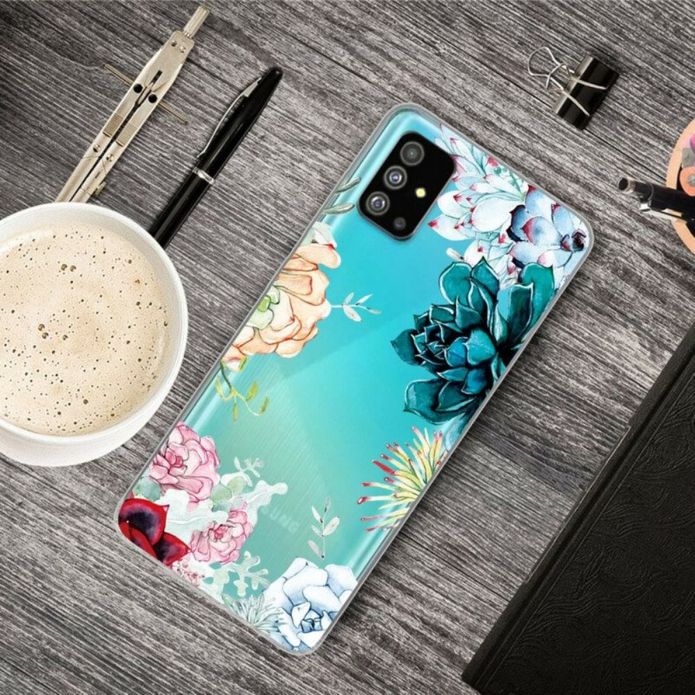 Handyhülle Für Samsung Galaxy S20 Plus / S20 Plus 5G Aquarellblumen