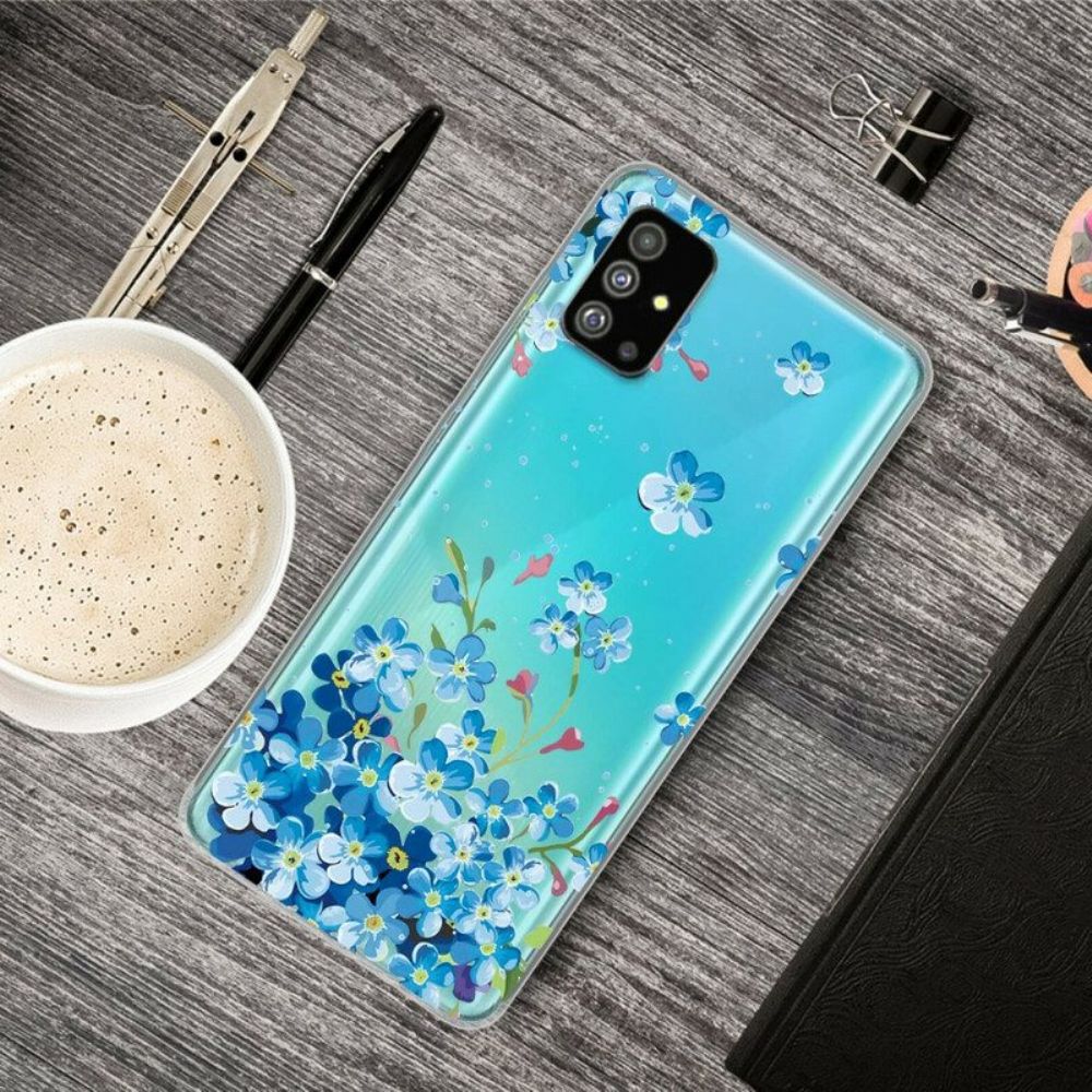 Handyhülle Für Samsung Galaxy S20 Plus / S20 Plus 5G Blaue Blumen