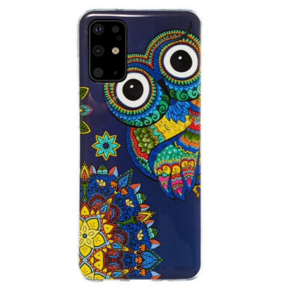 Hülle Für Samsung Galaxy S20 Plus / S20 Plus 5G Fluoreszierendes Eulen-mandala