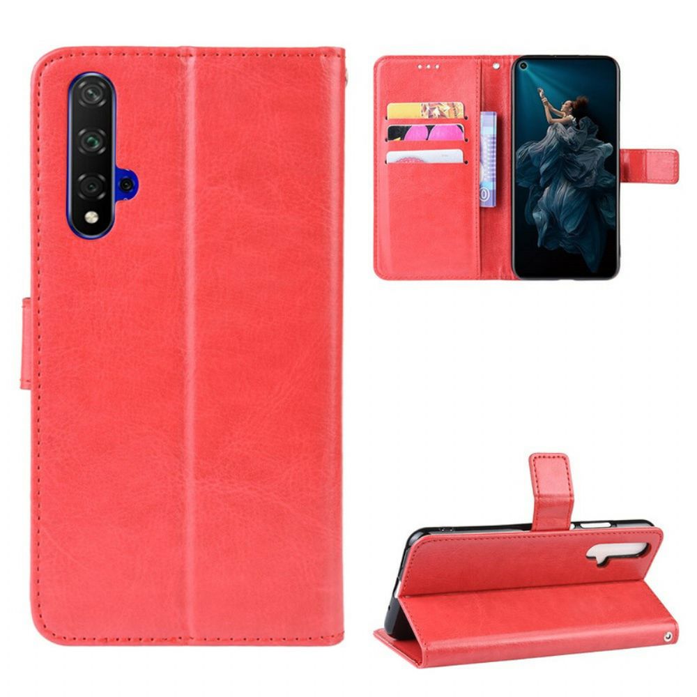 Flip Case Für Huawei Nova 5T / Honor 20 Auffälliges Kunstleder