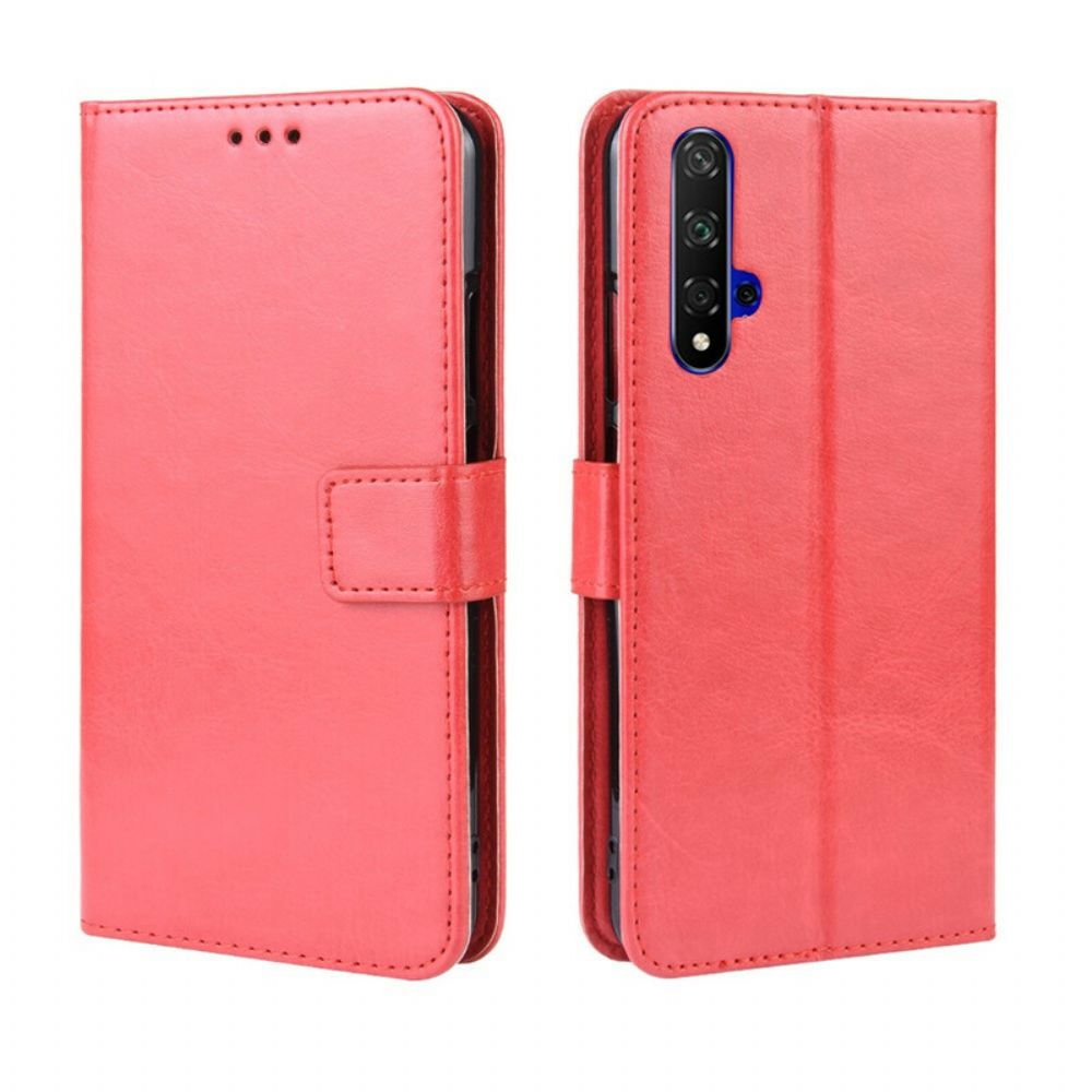 Flip Case Für Huawei Nova 5T / Honor 20 Auffälliges Kunstleder