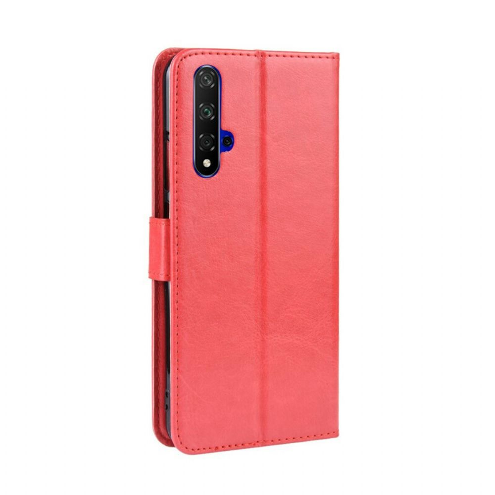 Flip Case Für Huawei Nova 5T / Honor 20 Auffälliges Kunstleder