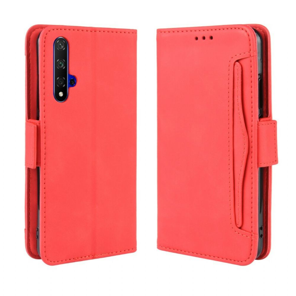 Flip Case Für Huawei Nova 5T / Honor 20 Erstklassige Multi-karte