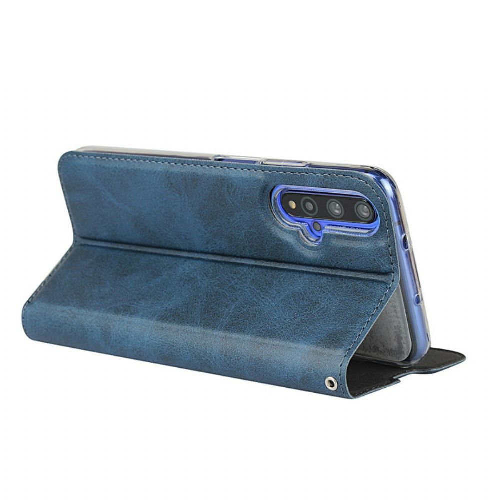 Schutzhülle Für Huawei Nova 5T / Honor 20 Flip Case Kunstleder Mit Riemen