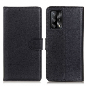 Flip Case Für Oppo A74 4G Traditionell Litschi