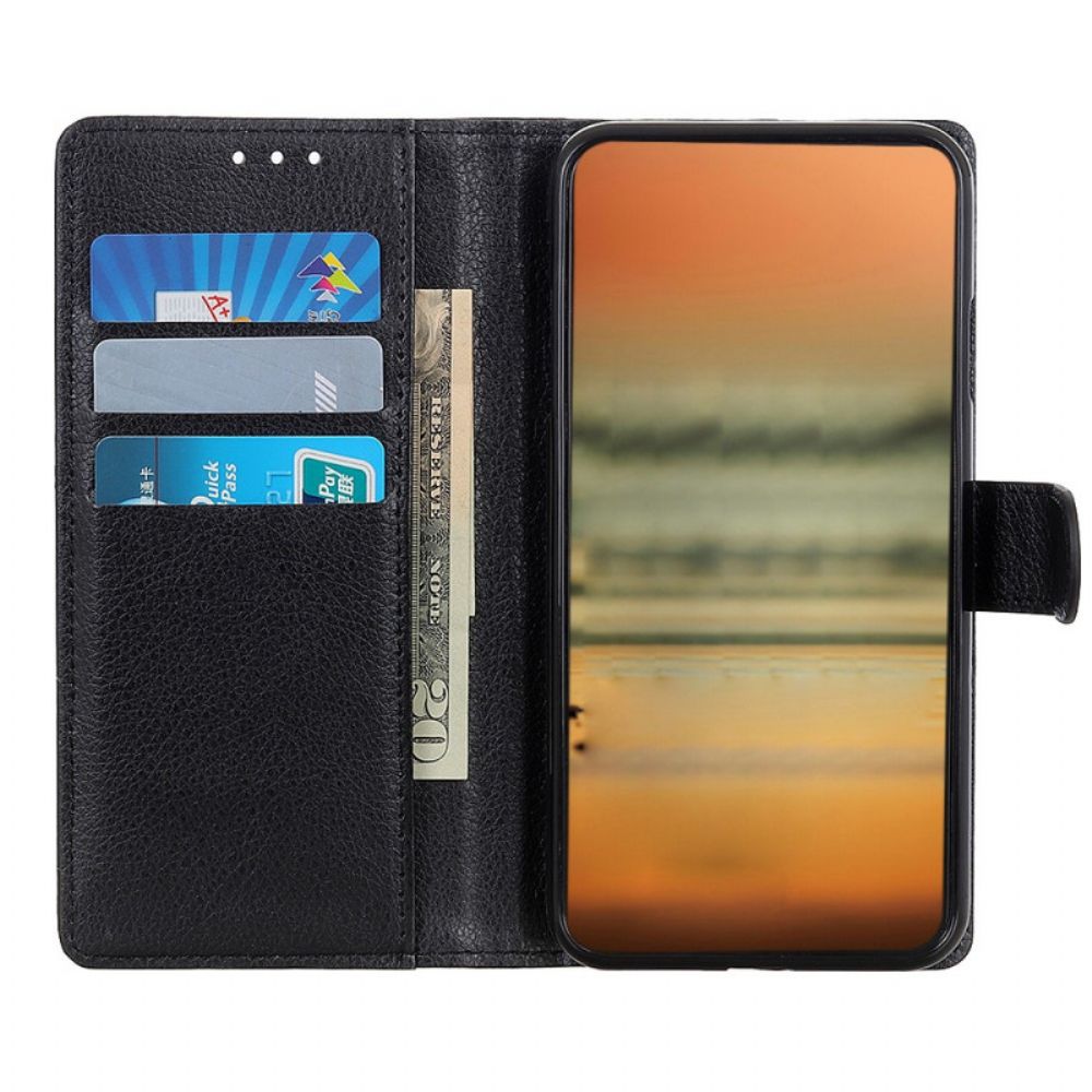 Flip Case Für Oppo A74 4G Traditionell Litschi