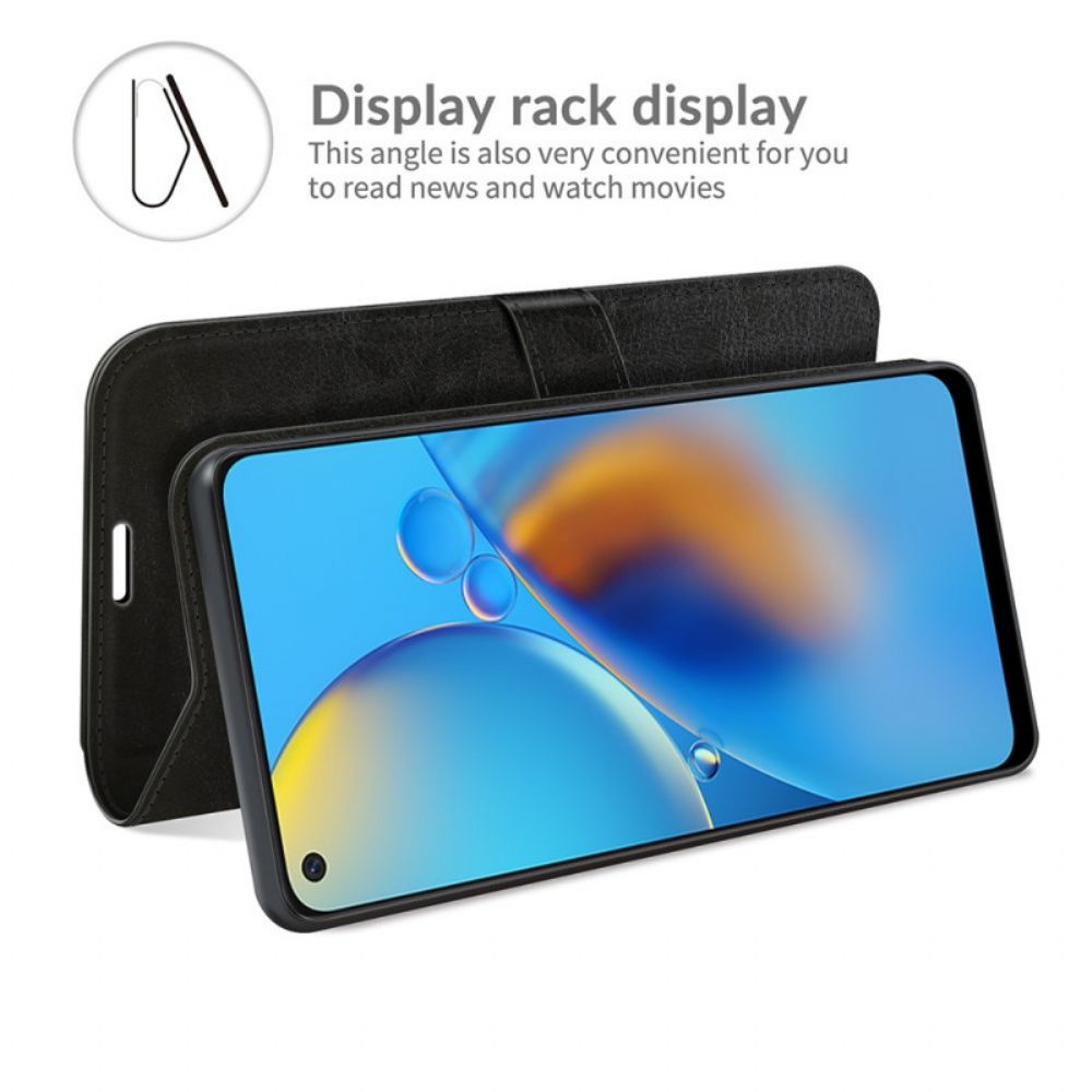 Flip Case Für Oppo A74 4G Ultra Kunstleder