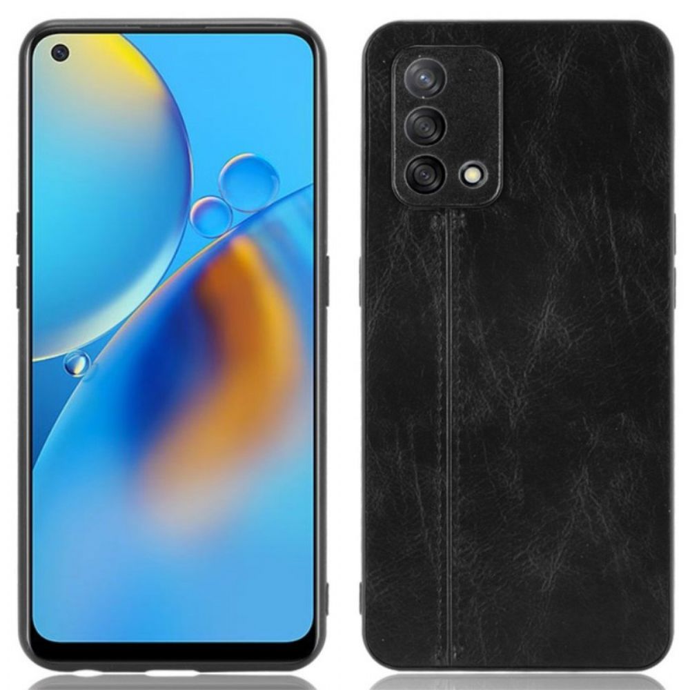 Hülle Für Oppo A74 4G Style Ledernähte