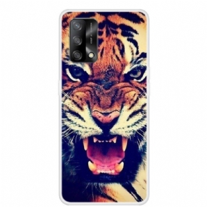 Hülle Für Oppo A74 4G Vorderer Tiger