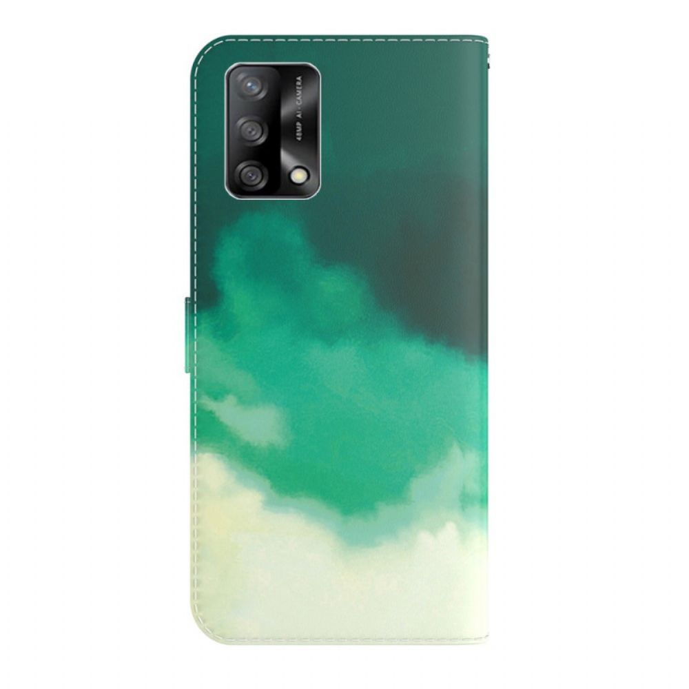 Lederhüllen Für Oppo A74 4G Aquarell