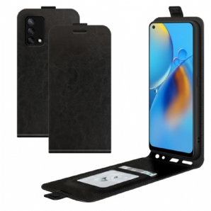 Lederhüllen Für Oppo A74 4G Flip Case Retro-faltung