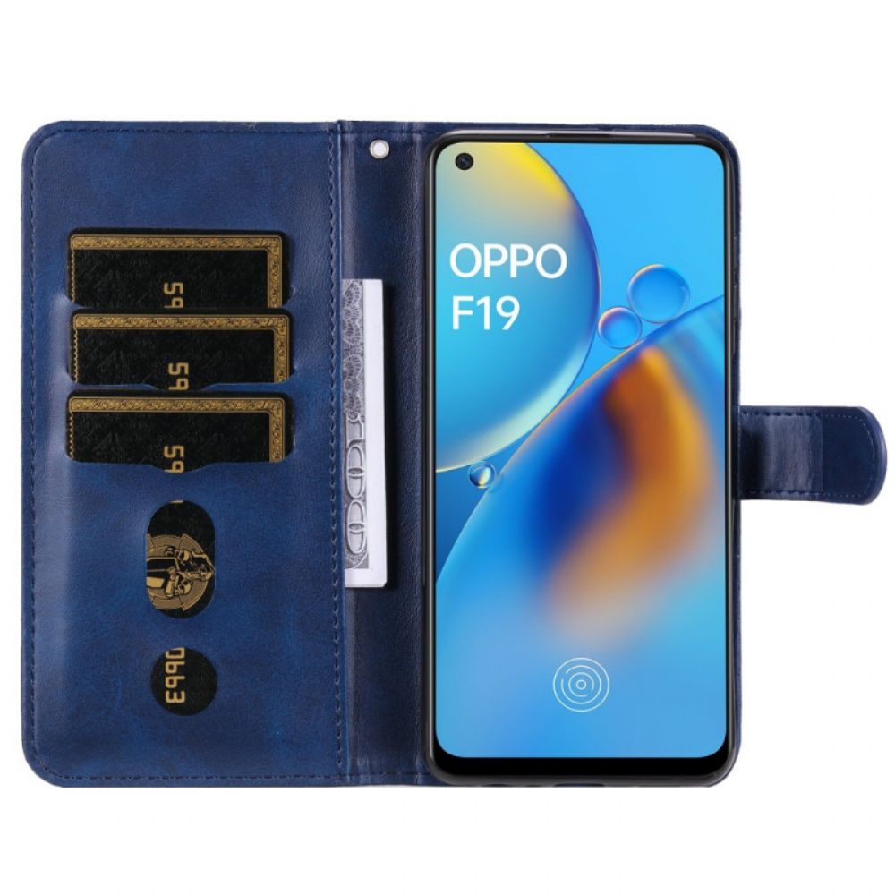 Lederhüllen Für Oppo A74 4G Vintage Geldbörse