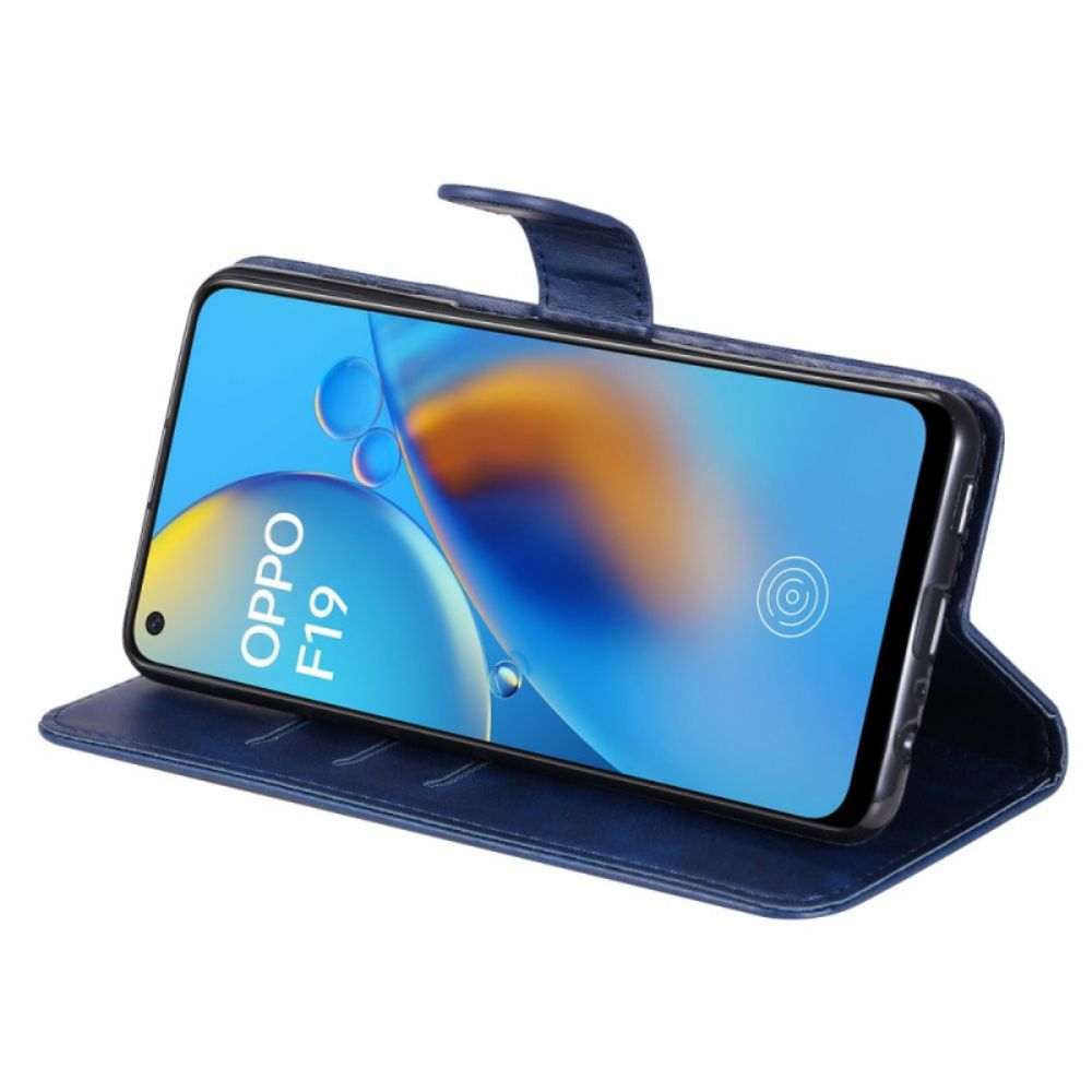 Lederhüllen Für Oppo A74 4G Vintage Geldbörse