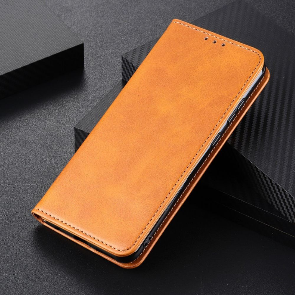 Schutzhülle Für Oppo A74 4G Flip Case Elegance Spaltleder