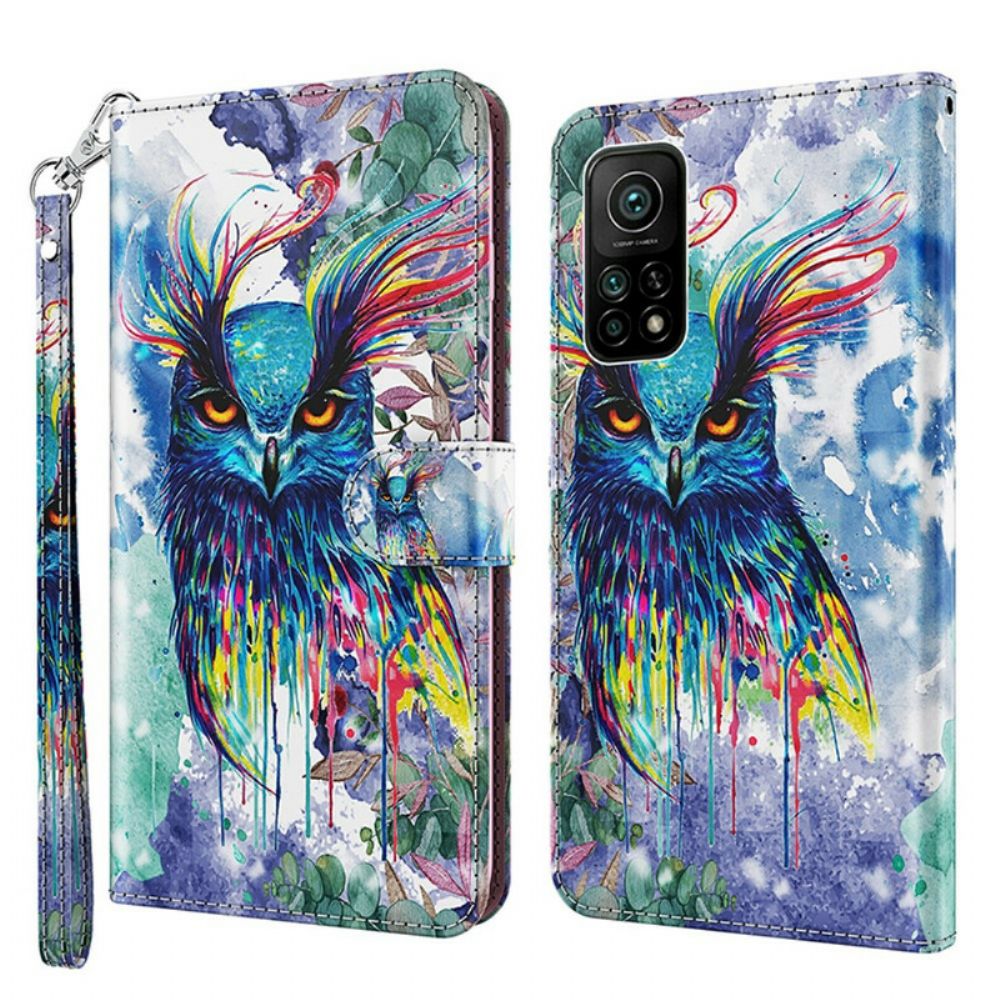 Flip Case Für Xiaomi Mi 10T / 10T Pro Aquarellvogel