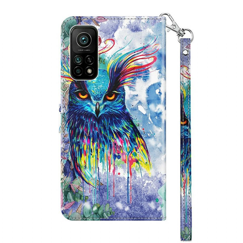 Flip Case Für Xiaomi Mi 10T / 10T Pro Aquarellvogel