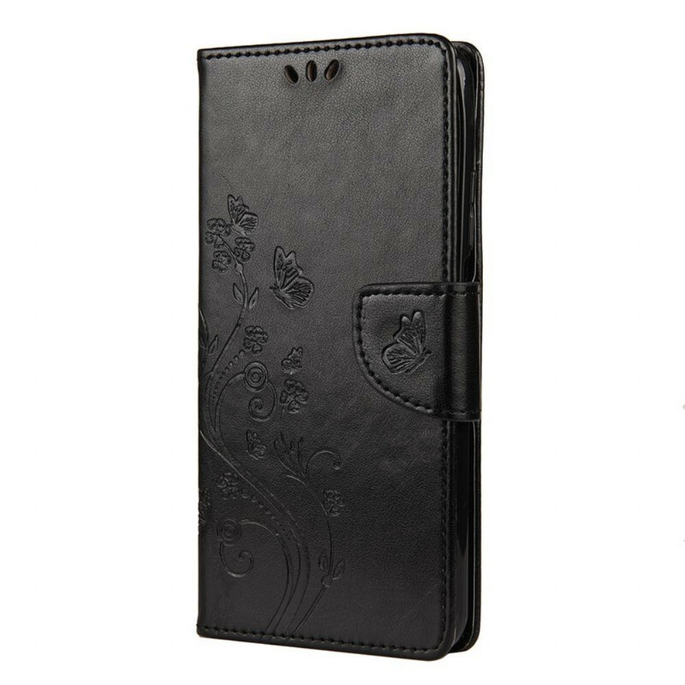 Flip Case Für Xiaomi Mi 10T / 10T Pro Asiatische Schmetterlinge Und Blumen