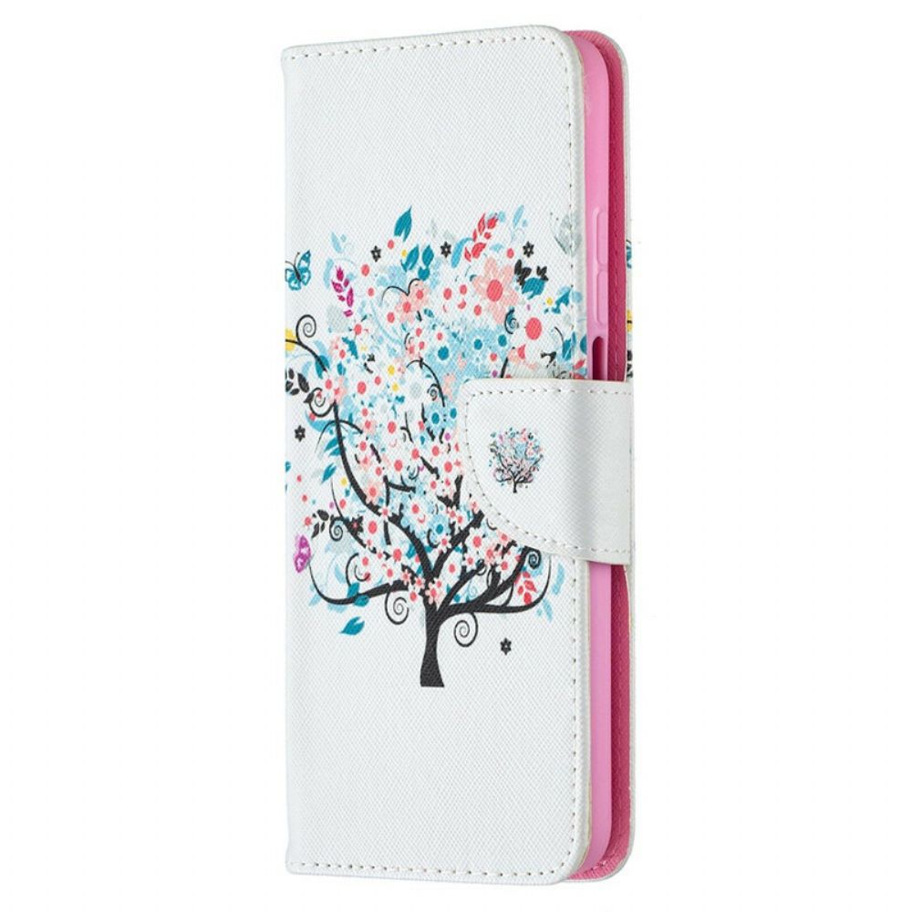 Flip Case Für Xiaomi Mi 10T / 10T Pro Blumiger Baum