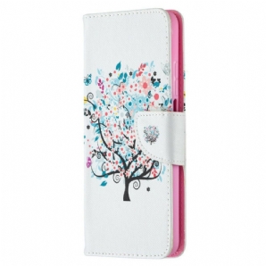 Flip Case Für Xiaomi Mi 10T / 10T Pro Blumiger Baum