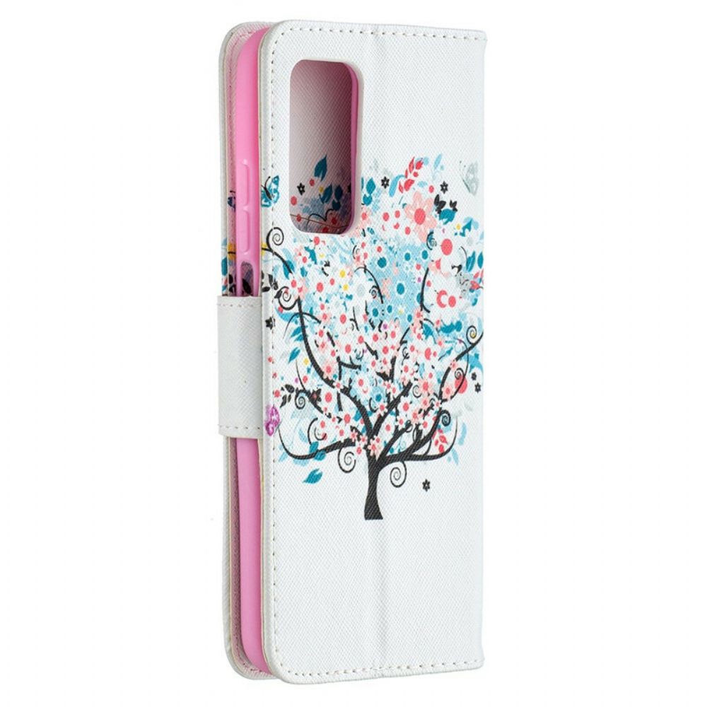 Flip Case Für Xiaomi Mi 10T / 10T Pro Blumiger Baum