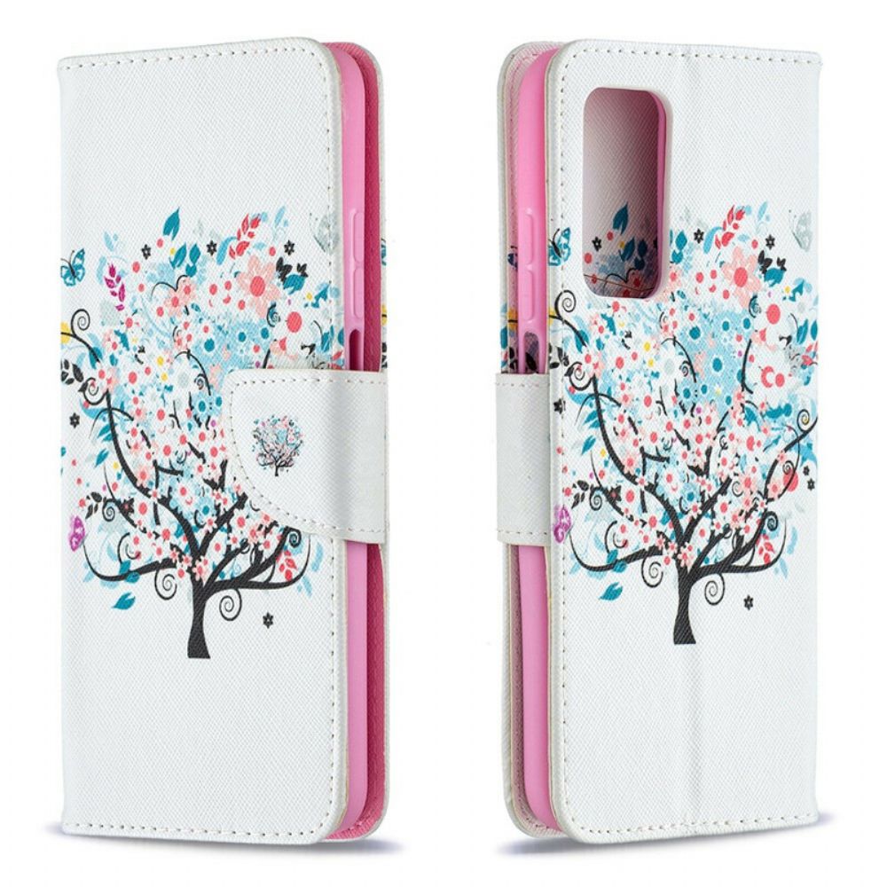 Flip Case Für Xiaomi Mi 10T / 10T Pro Blumiger Baum