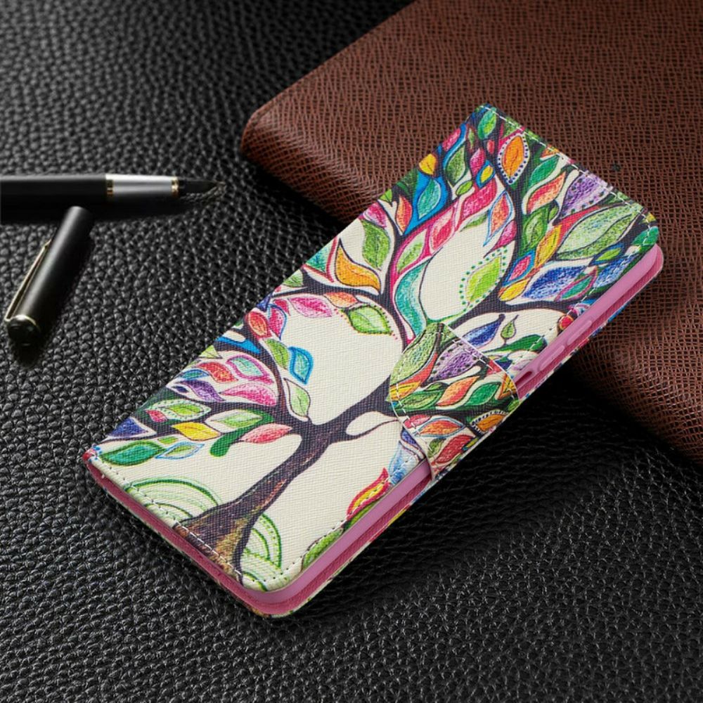 Flip Case Für Xiaomi Mi 10T / 10T Pro Farbiger Baum