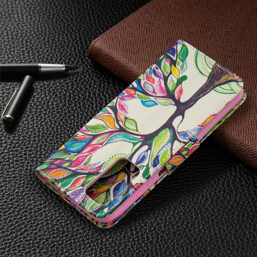 Flip Case Für Xiaomi Mi 10T / 10T Pro Farbiger Baum