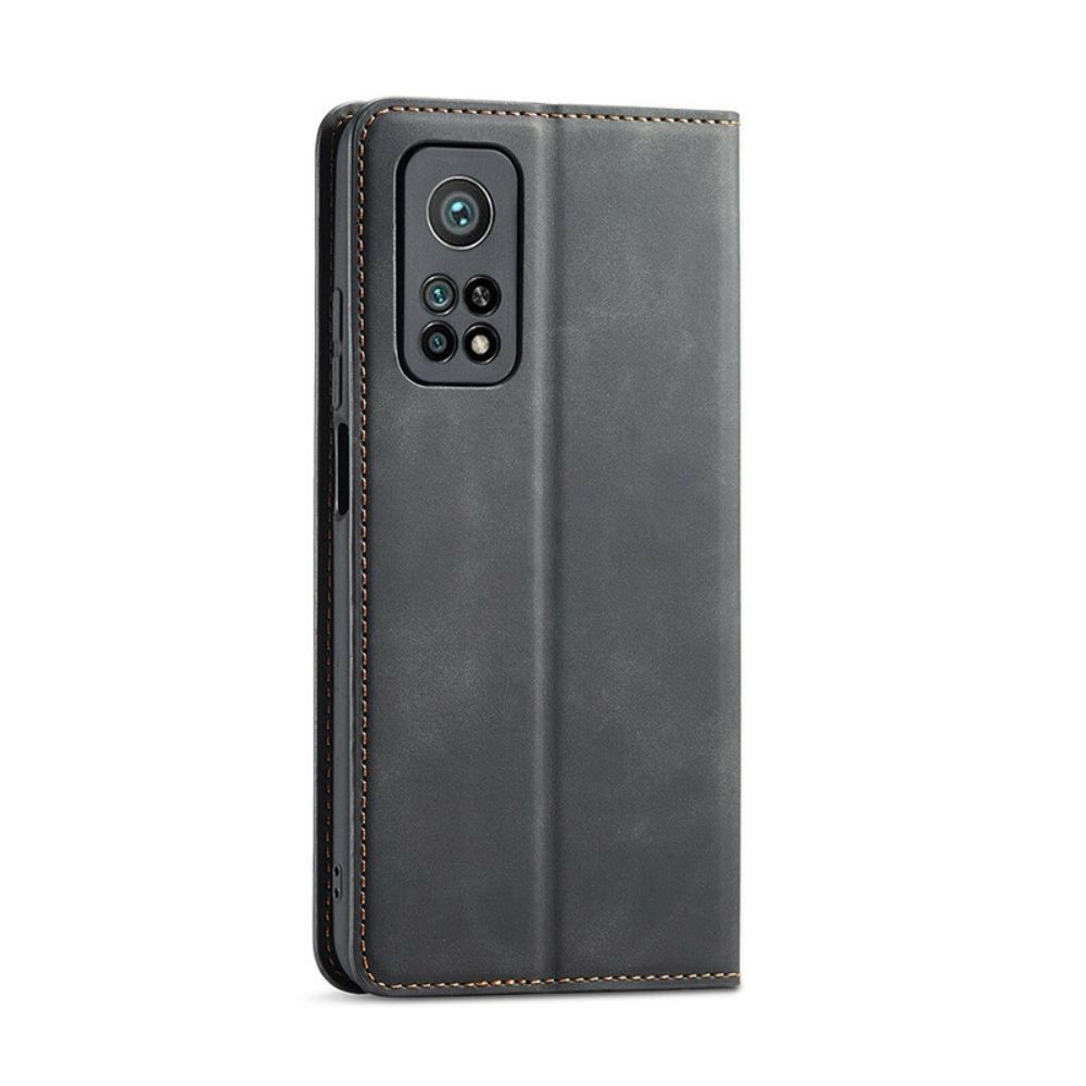 Flip Case Für Xiaomi Mi 10T / 10T Pro Ledereffekt Vorw