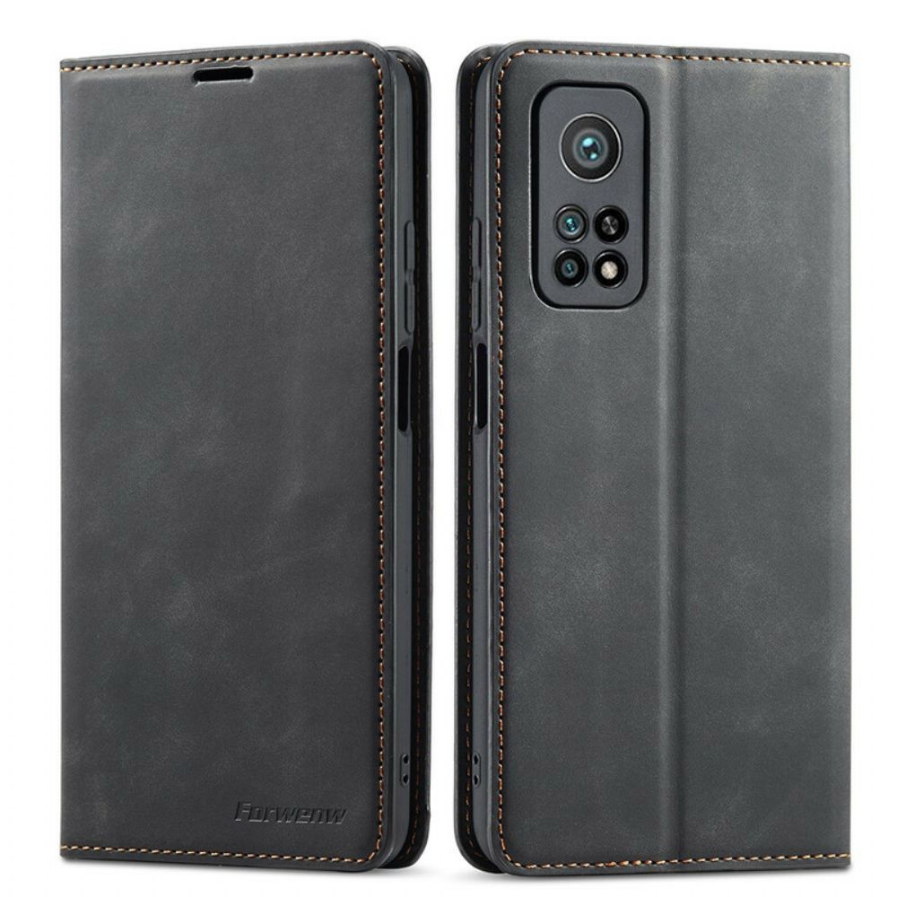 Flip Case Für Xiaomi Mi 10T / 10T Pro Ledereffekt Vorw