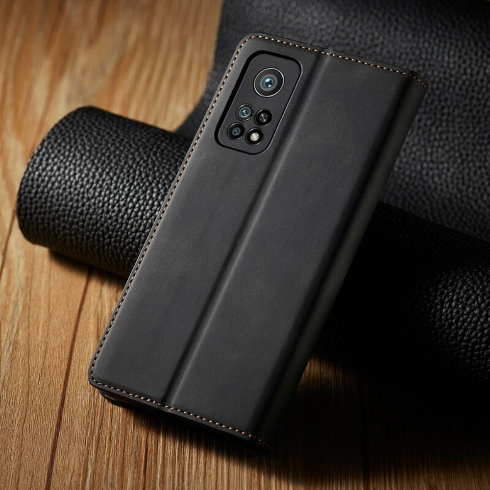 Flip Case Für Xiaomi Mi 10T / 10T Pro Ledereffekt Vorw