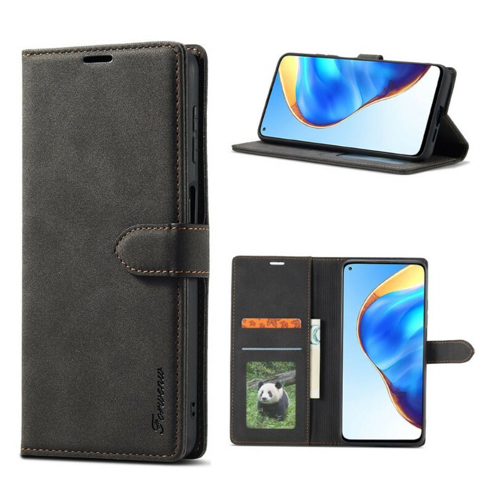 Flip Case Für Xiaomi Mi 10T / 10T Pro Ledereffekt Vorw