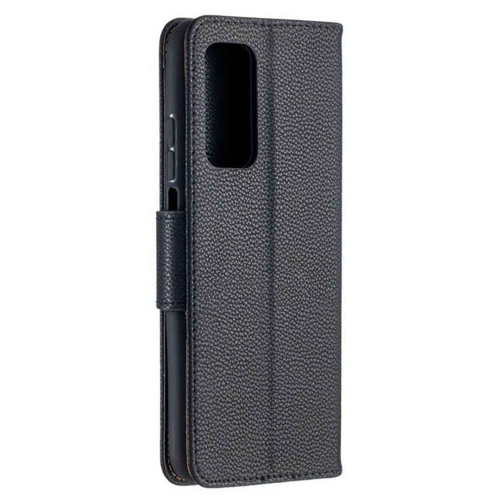 Flip Case Für Xiaomi Mi 10T / 10T Pro Flip Case Litschi-klappe Schräg