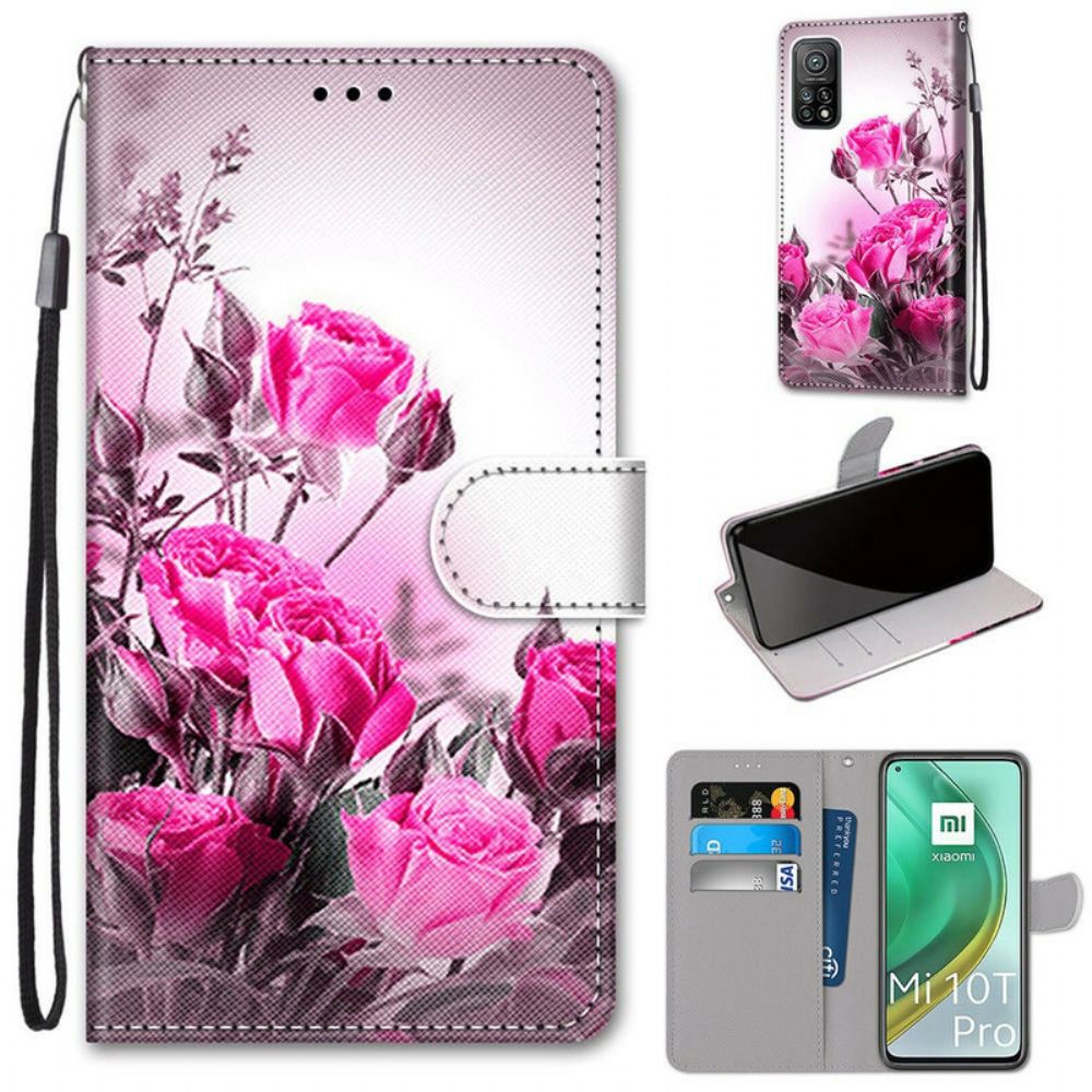 Flip Case Für Xiaomi Mi 10T / 10T Pro Magische Blumen