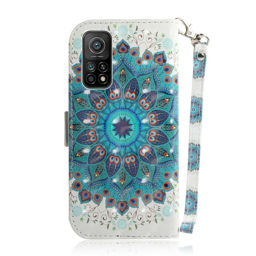 Flip Case Für Xiaomi Mi 10T / 10T Pro Mit Kordel Meisterhaftes Riemchen-mandala