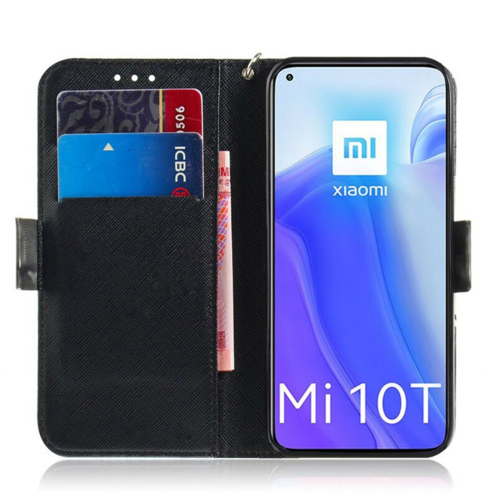 Flip Case Für Xiaomi Mi 10T / 10T Pro Mit Kordel Meisterhaftes Riemchen-mandala