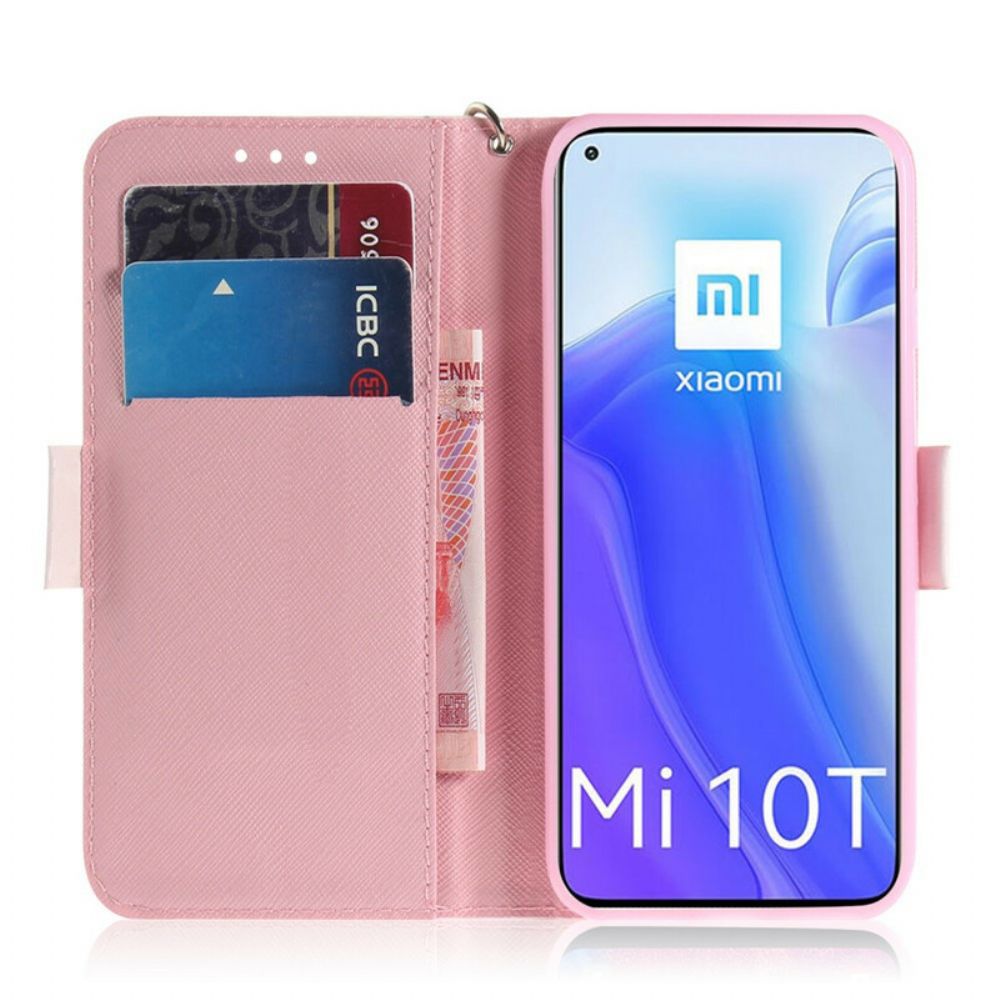 Flip Case Für Xiaomi Mi 10T / 10T Pro Mit Kordel Tanga-katzenfreunde